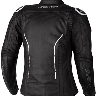 CHAQUETA PIEL LADI S1 NEGRA/BLANCA - Imagen 2